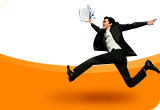 Business Englisch Jumping Business Man